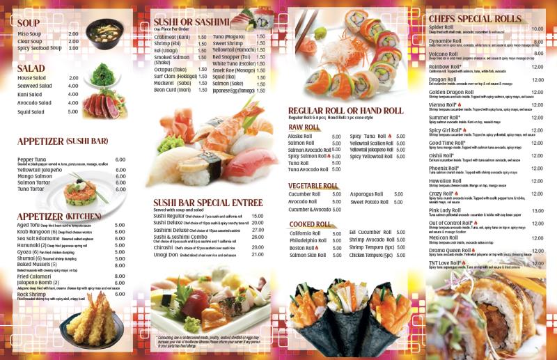 Sushi Oishii Menu - Page 2